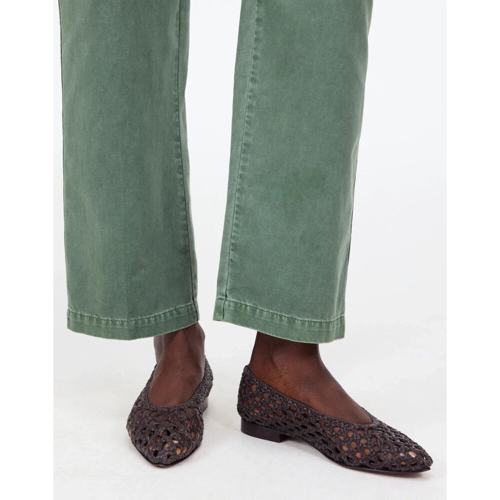 MADEWELL size 10 The Ruth Ballet Flat Woven Leather NU881 Chocolate Brown NWOB - Picture 2 of 9